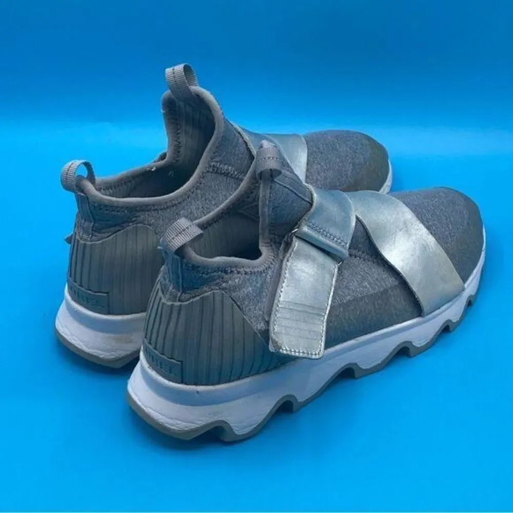 Sorel Kinetic Scalloped Sole‎ Trainer In Grey